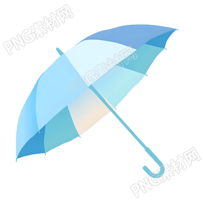 雷阵雨雨伞插画