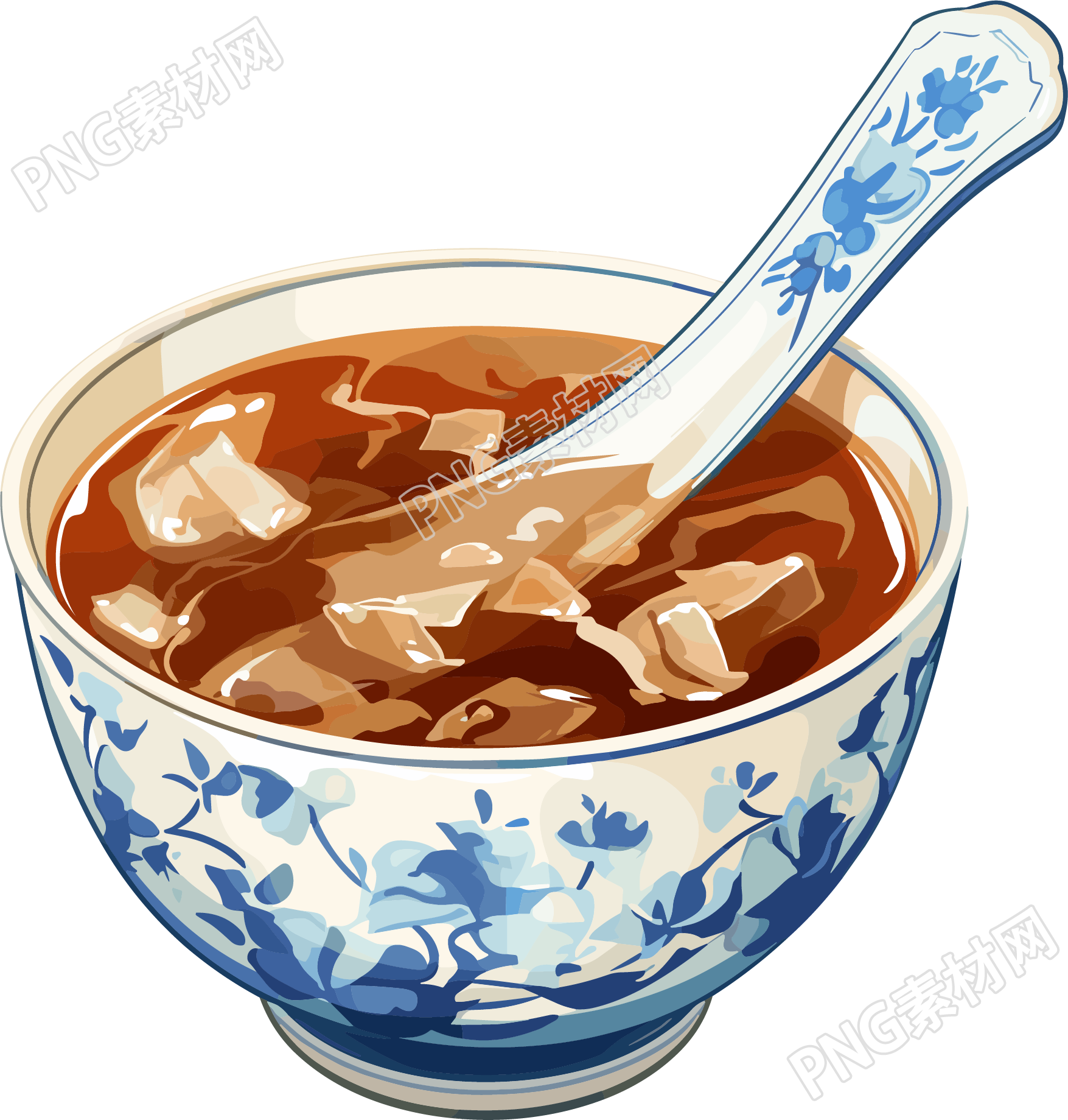 凉茶矢量插图