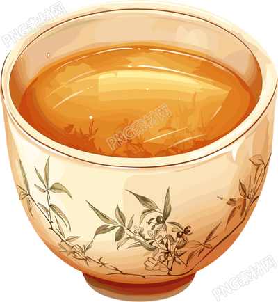 凉茶简约插画