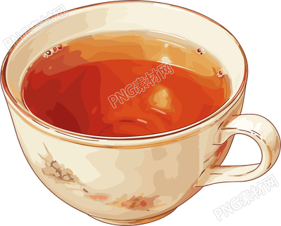凉茶插画素材