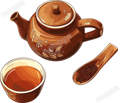 凉茶中国风插画