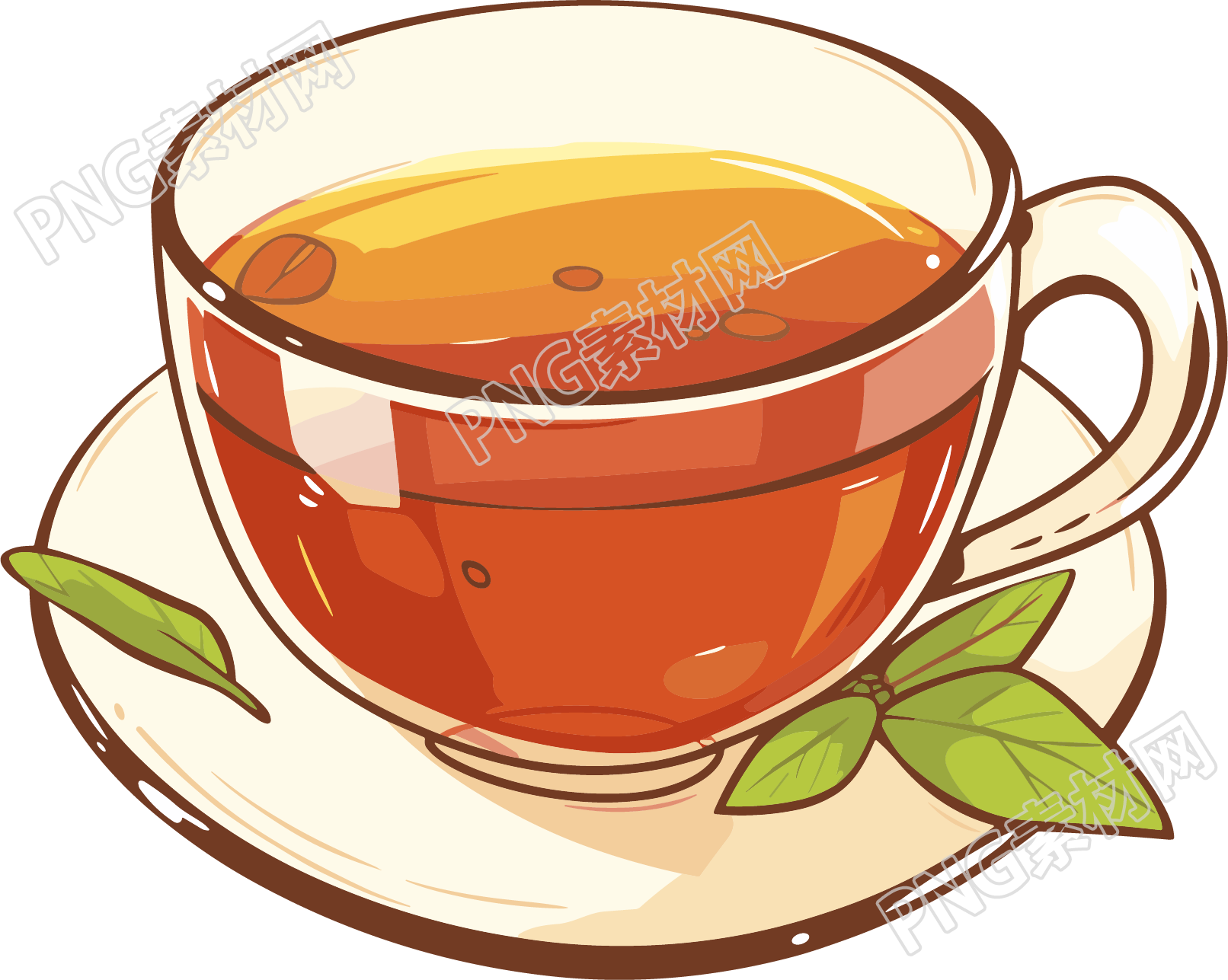 凉茶矢量插图素材