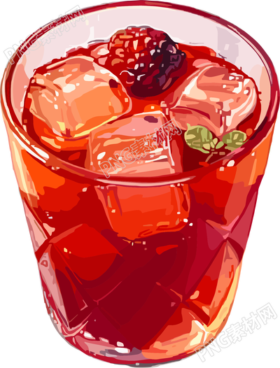 酸梅汤冰块元素