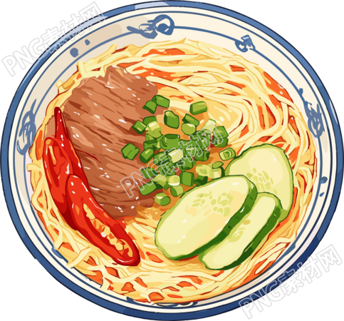 凉面可商用插画