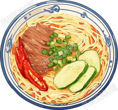 凉面可商用插画