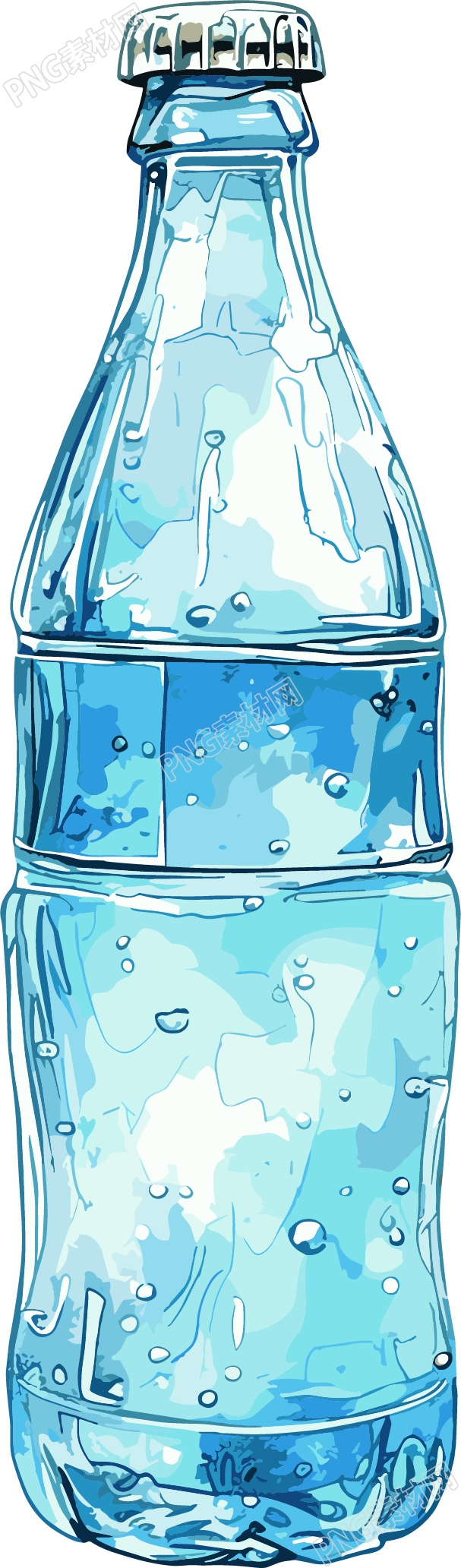 汽水瓶简单插图