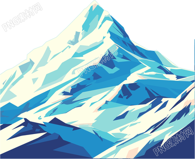 雪山商业设计插画