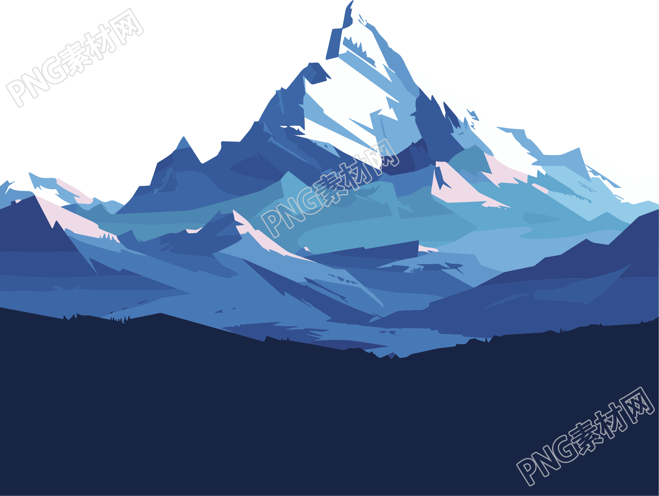雪山创意设计元素