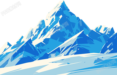 雪山透明背景素材