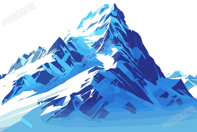 雪山插画素材