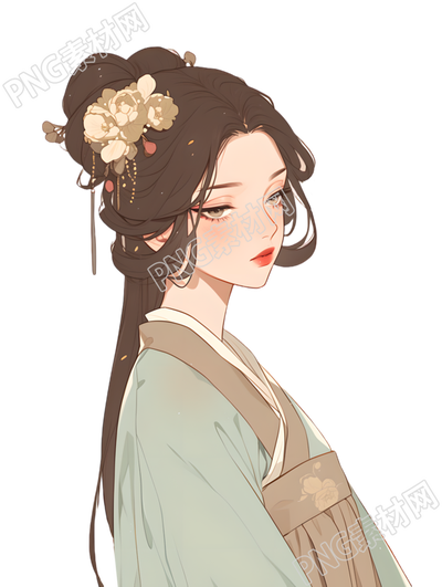 古代美女创意设计元素