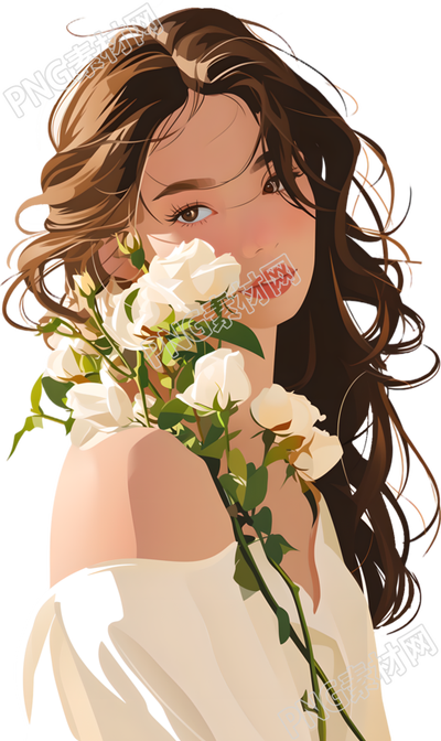 美女插画设计元素