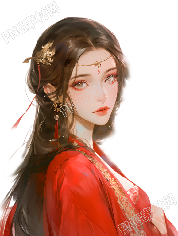 美女矢量插图