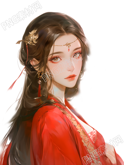 美女矢量插图