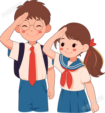 少先队敬礼简笔画素材