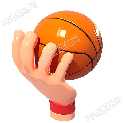 3D篮球透明背景插图