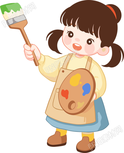 儿童绘画创意插图