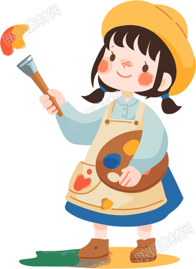 儿童绘画彩色插画