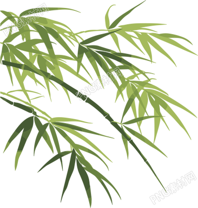 竹叶插画设计元素