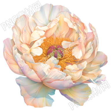 花朵彩鉛美麗植物素材