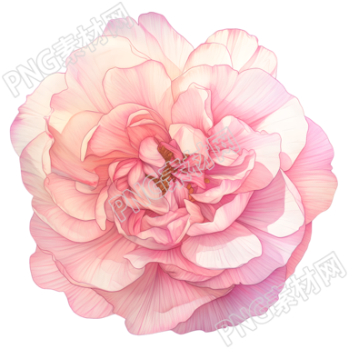 花朵彩鉛素材