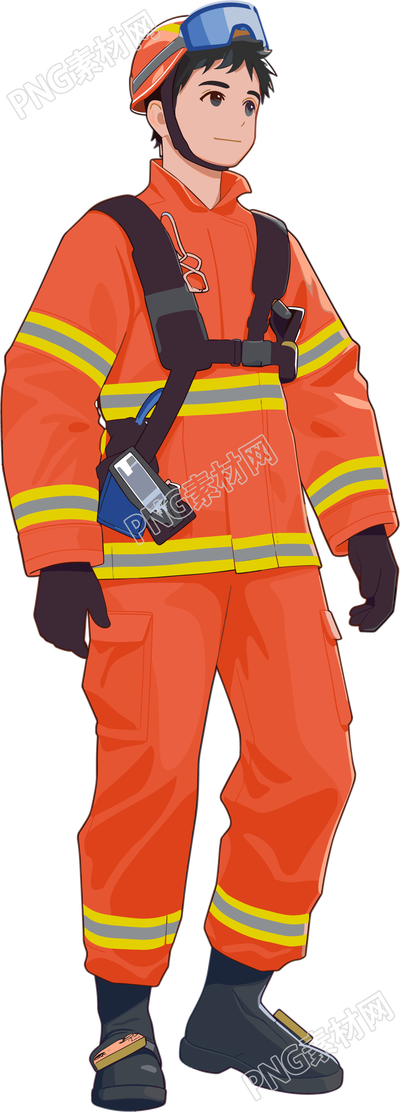 消防员商用插画