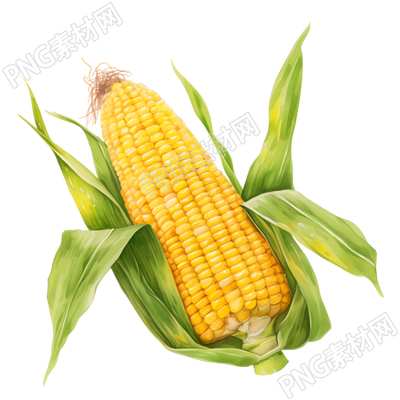 玉米商业插画