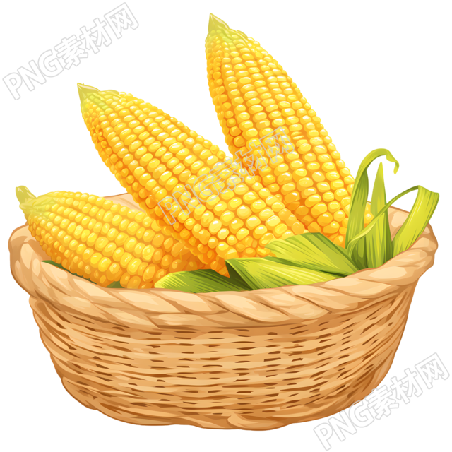 玉米矢量插图