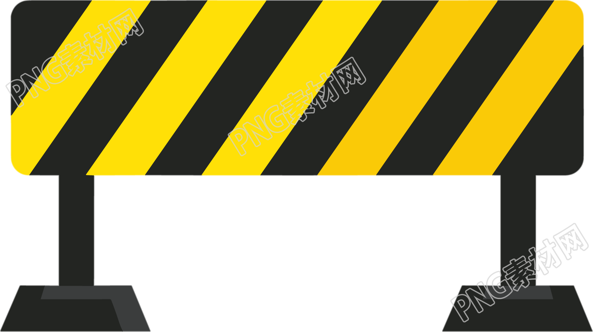 交通安全路障卡通素材