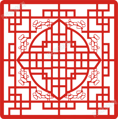 剪纸窗花高清插图