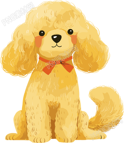 小狗小泰迪插画