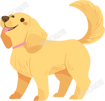 小狗插画素材