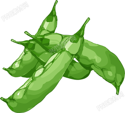 扁豆扁平插畫