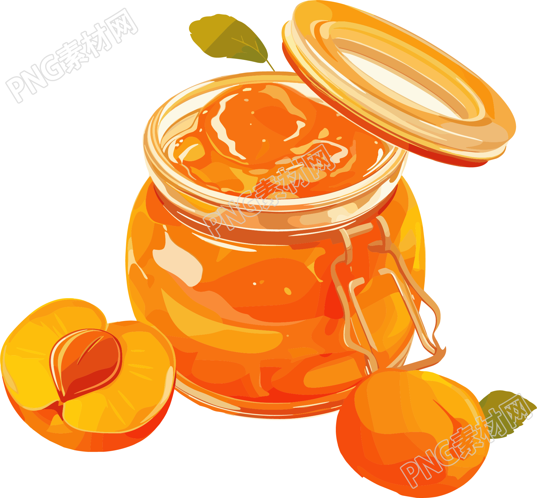 杏子酱透明背景素材