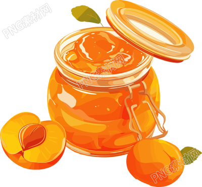 杏子醬透明背景素材