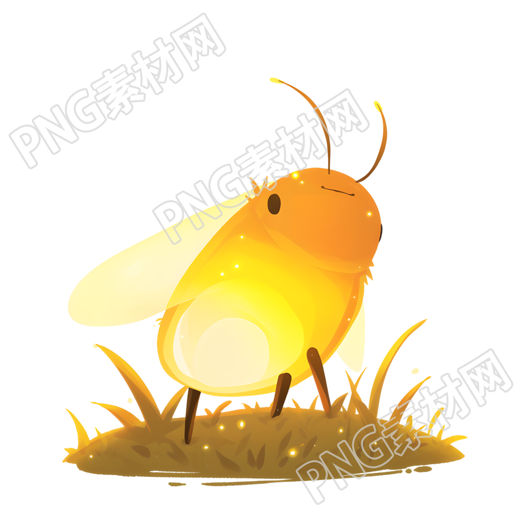 萤火虫可商用插画