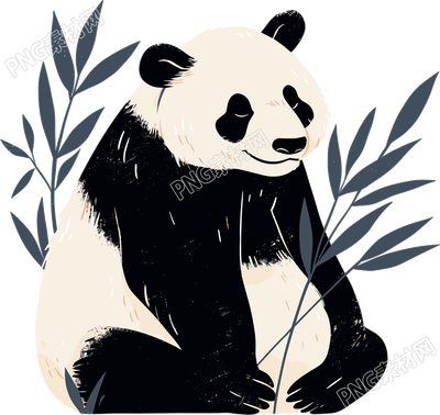 熊猫珍稀动物元素