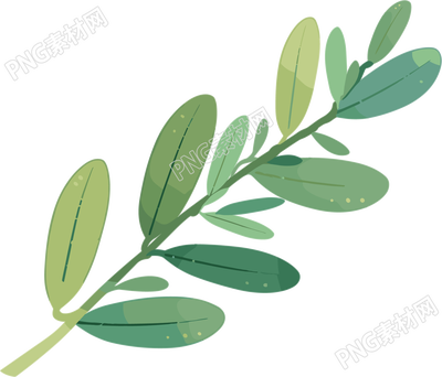 水彩植物PNG图形素材