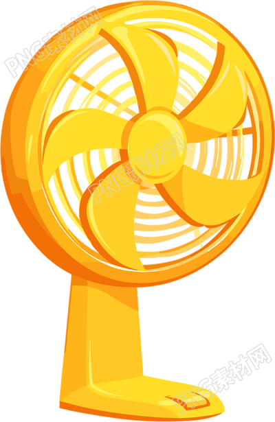 电风扇夏季防暑插画