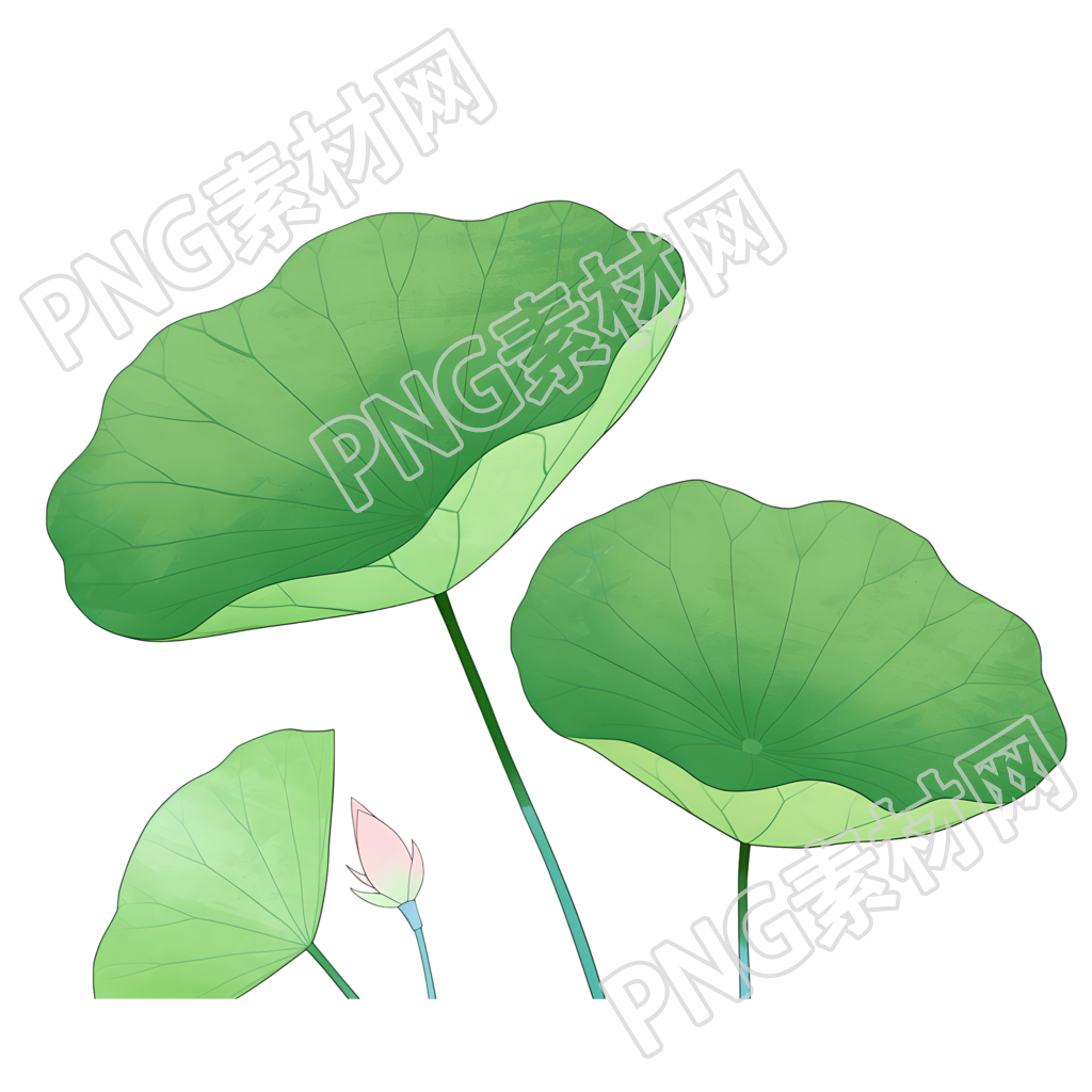 荷叶夏天PNG素材