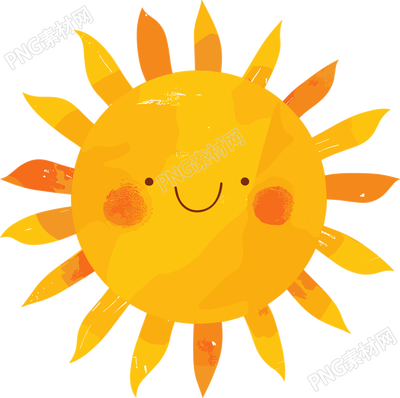 夏季防暑太阳元素