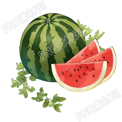 夏天西瓜PNG素材