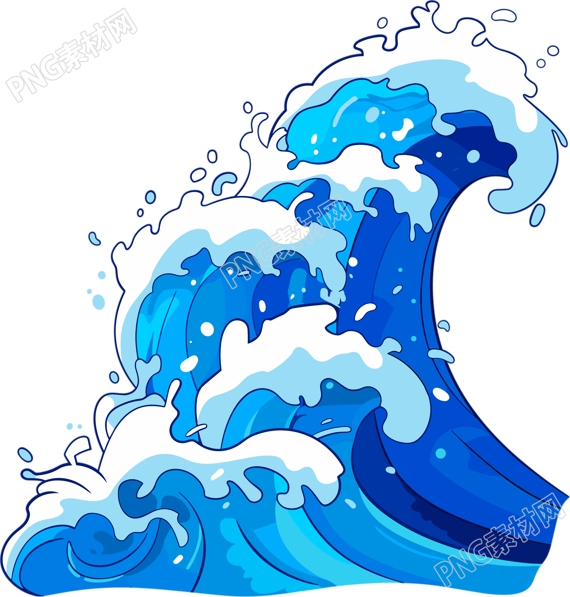 海浪防汛商用素材