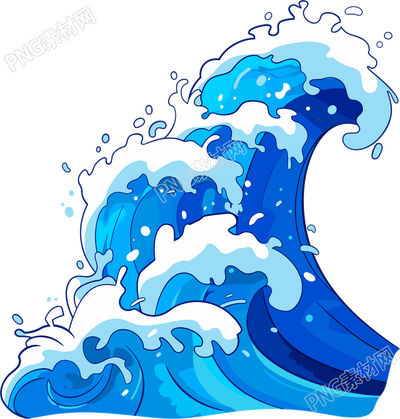 海浪防汛商用素材