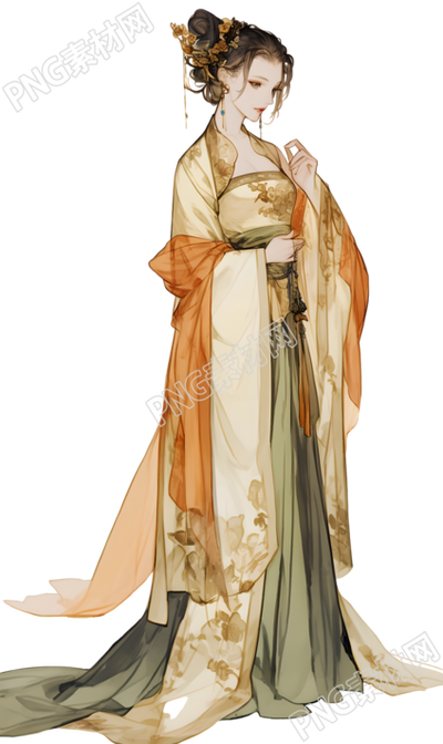 古装美女插画设计元素