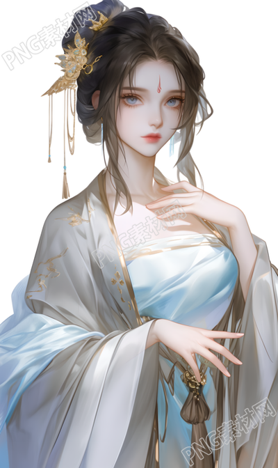 古装美女PNG素材