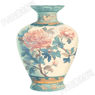 陶瓷花瓶插画