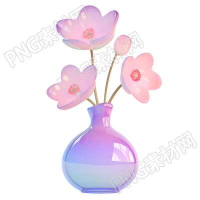 花瓶简约风格插画