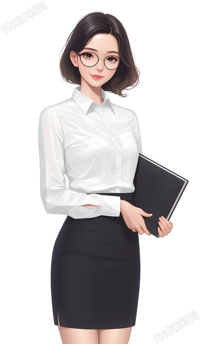 培训老师插画