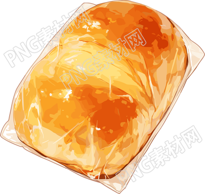 美味面包彩铅插图